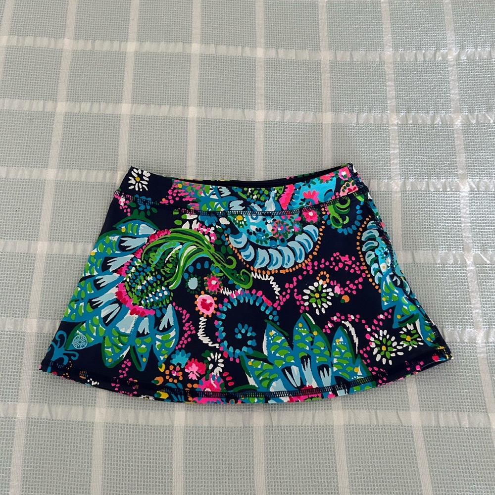 EUC Lilly Pulitzer girls mini aila skort take me to the sea size M (6-7)
